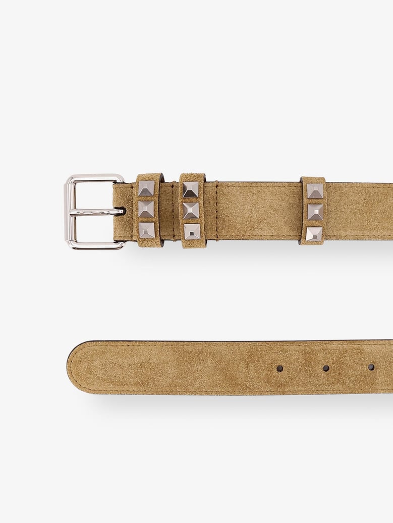 flaneuse suede belt with iconic studs by Selfnex