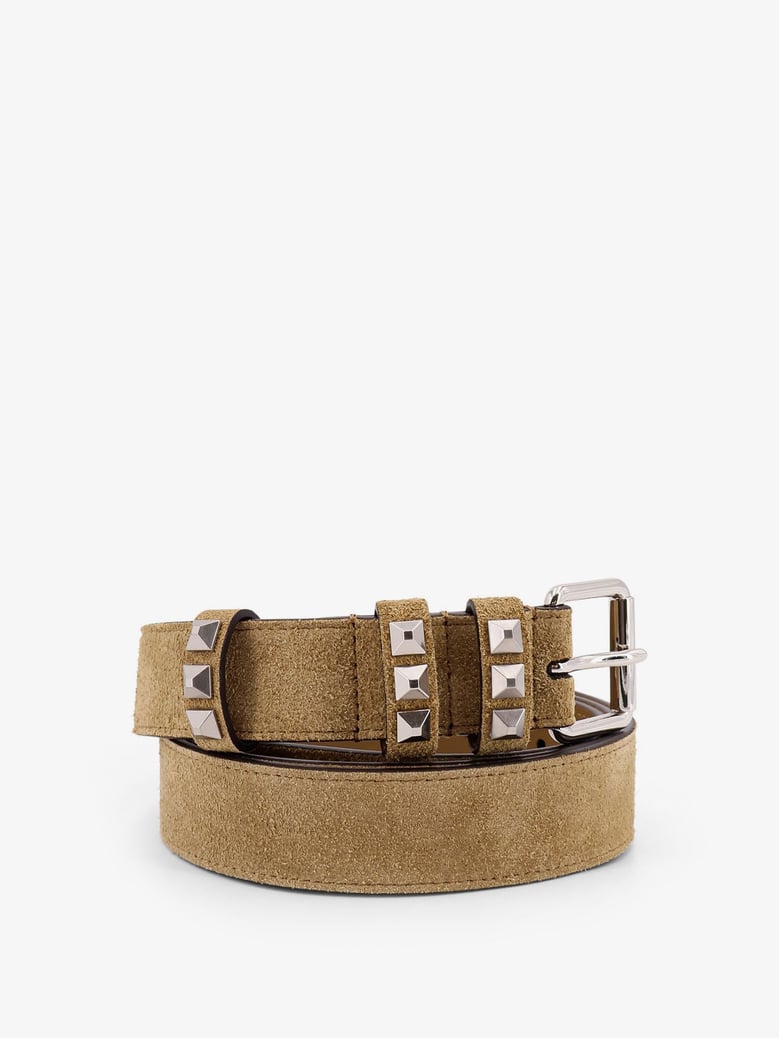 flaneuse suede belt with iconic studs by Selfnex