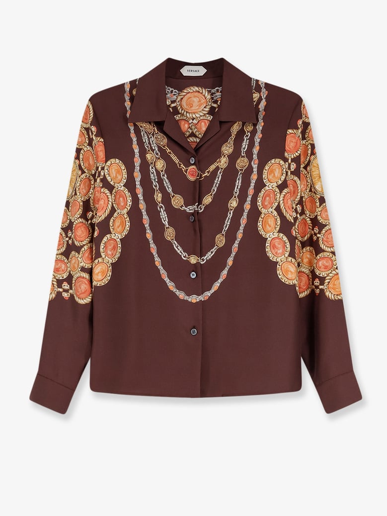 shirt silk brown by Selfnex