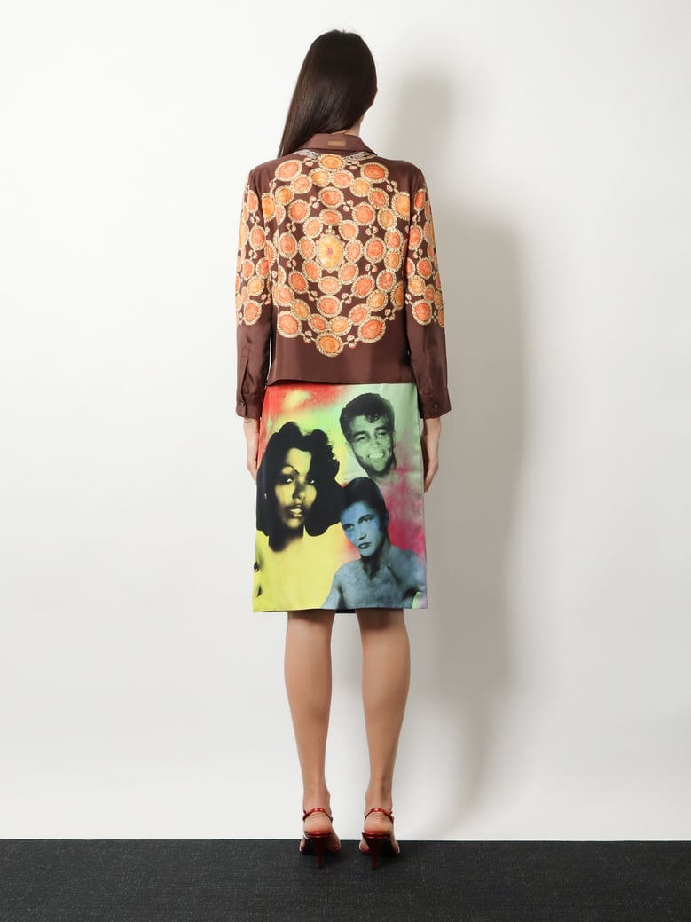 shirt silk brown by Selfnex
