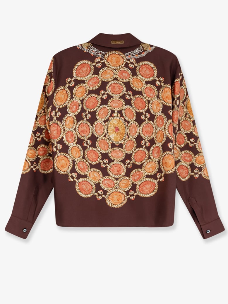 shirt silk brown by Selfnex