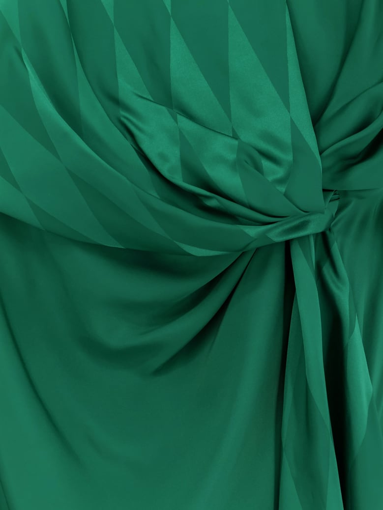 cocktail dress viscose silk green by Selfnex