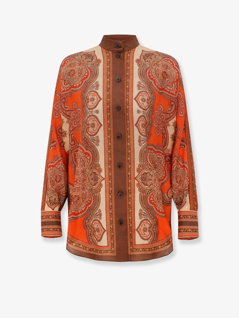 shirt mahon dolman brown silk by Selfnex