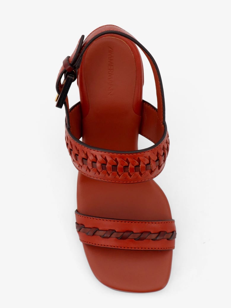 leather sandals alchemy 85 brown by Selfnex
