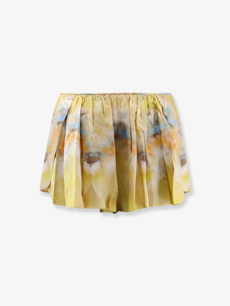 micro shorts alchemy yellow silk by Selfnex