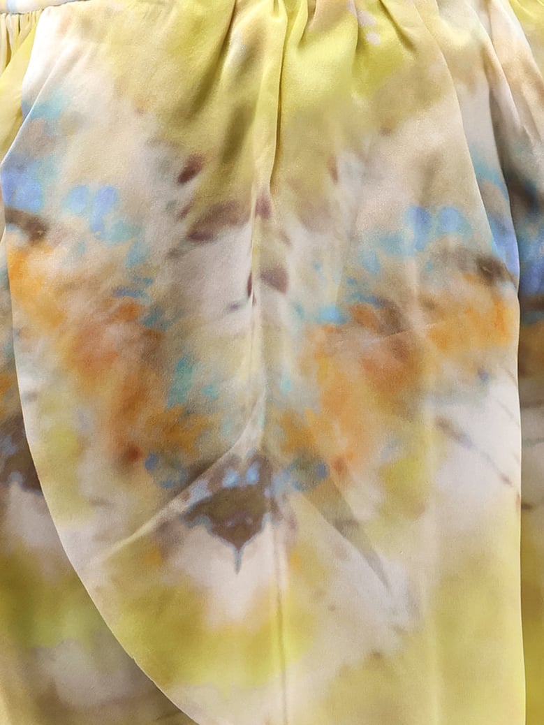 micro shorts alchemy yellow silk by Selfnex
