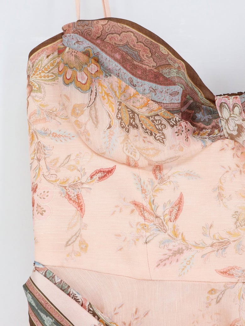 dress alchemy silk-linen pink by Selfnex