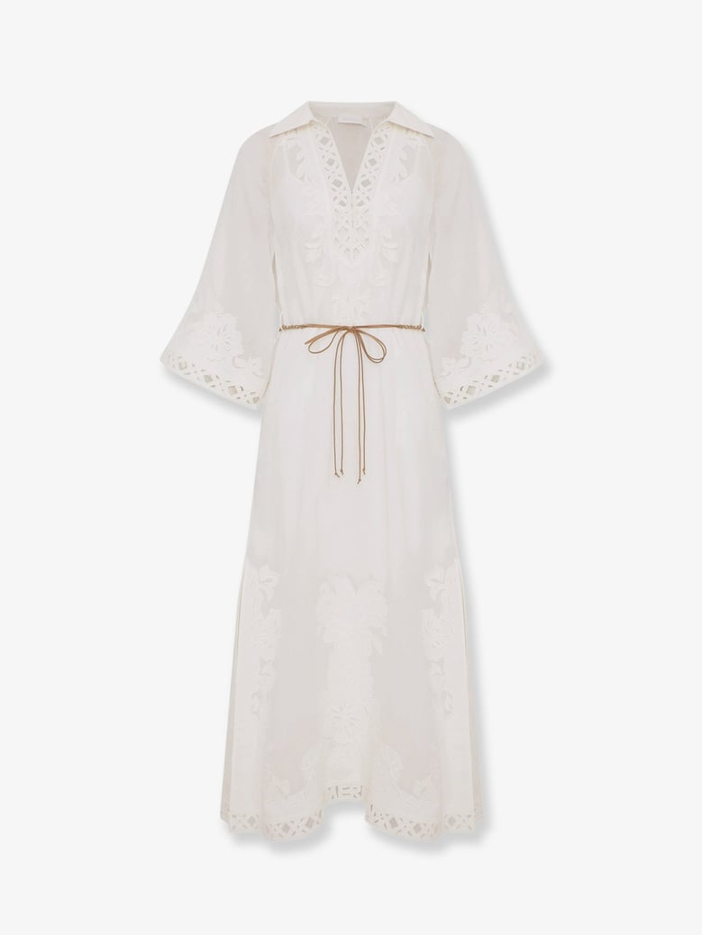 dress indra ramie white by Selfnex