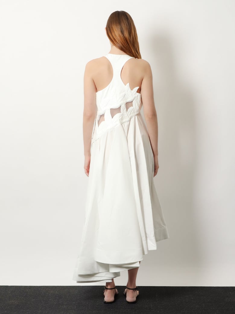 dress luna applique white by Selfnex
