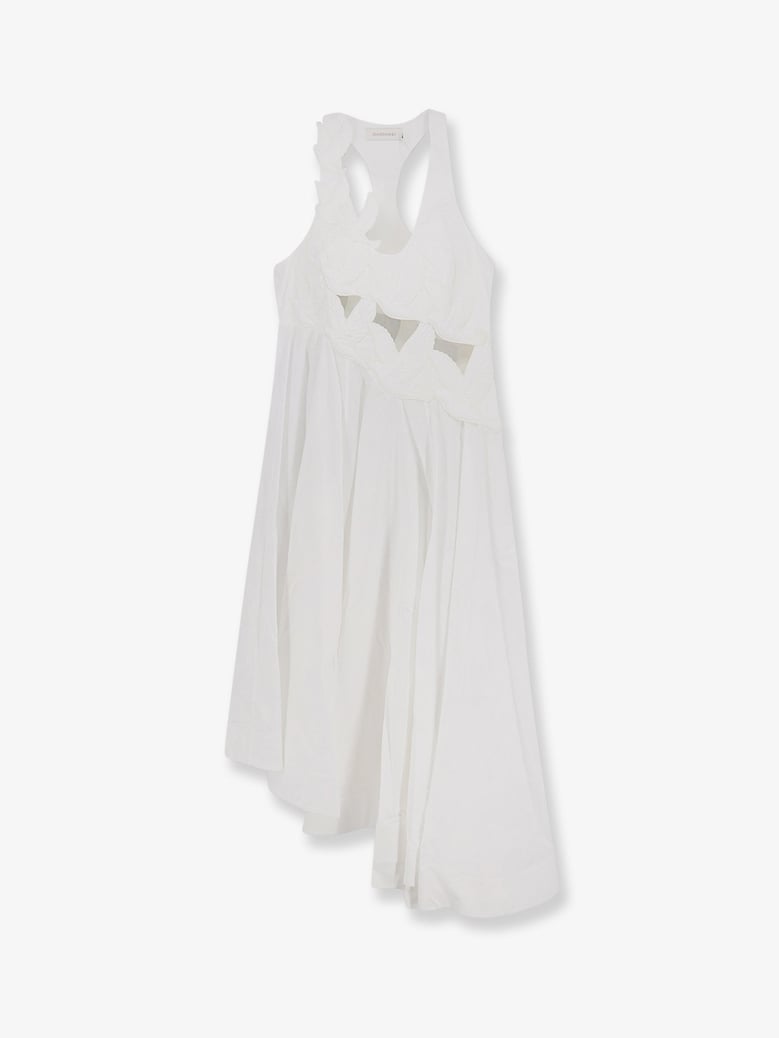 dress luna applique white by Selfnex