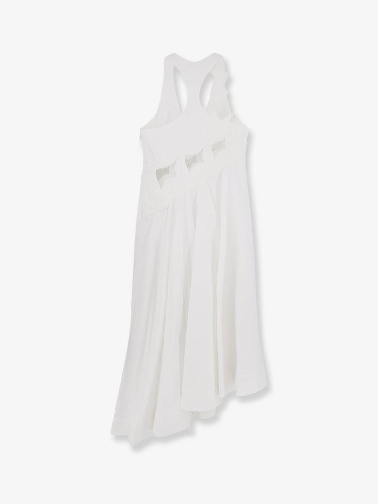 dress luna applique white by Selfnex