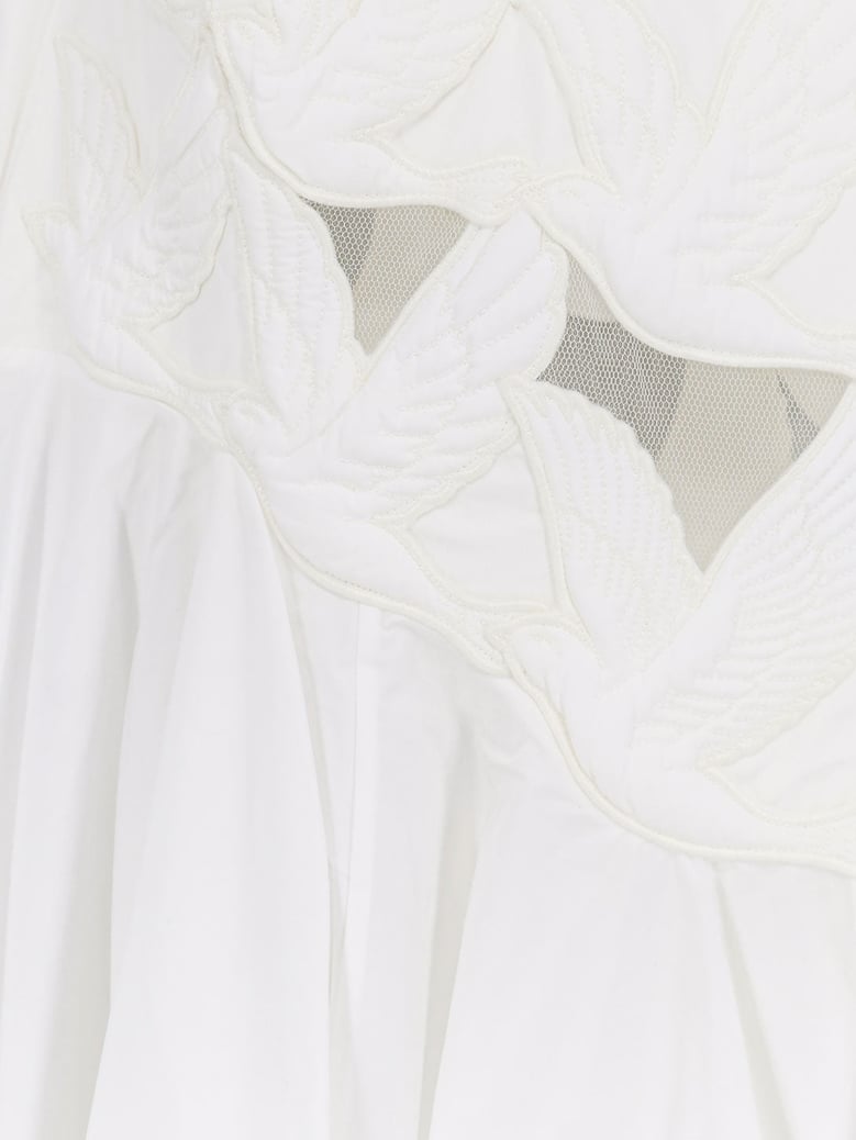 dress luna applique white by Selfnex