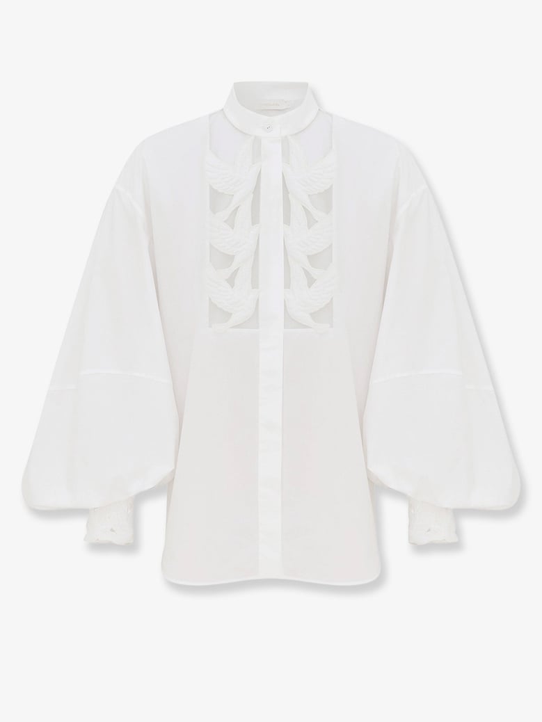 shirt luna applique white by Selfnex