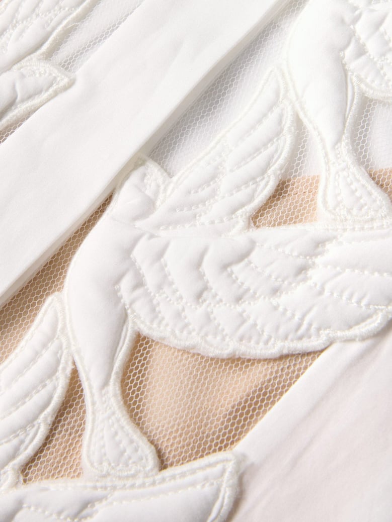 shirt luna applique white by Selfnex