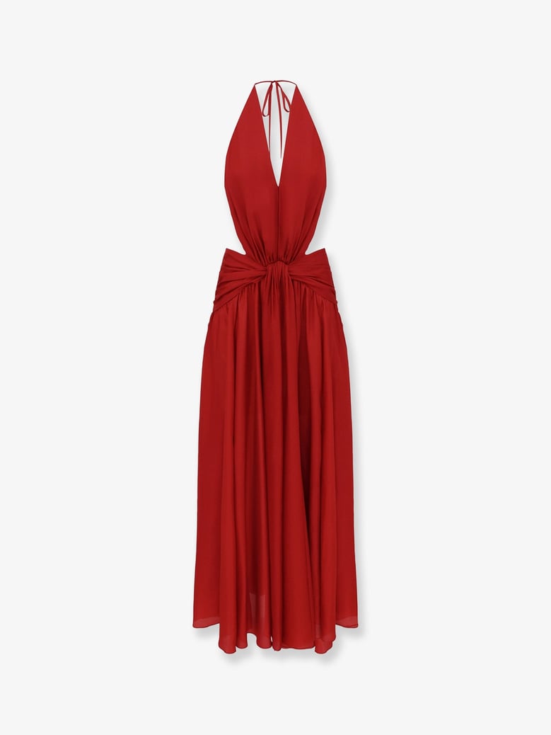 dress indra silk red by Selfnex