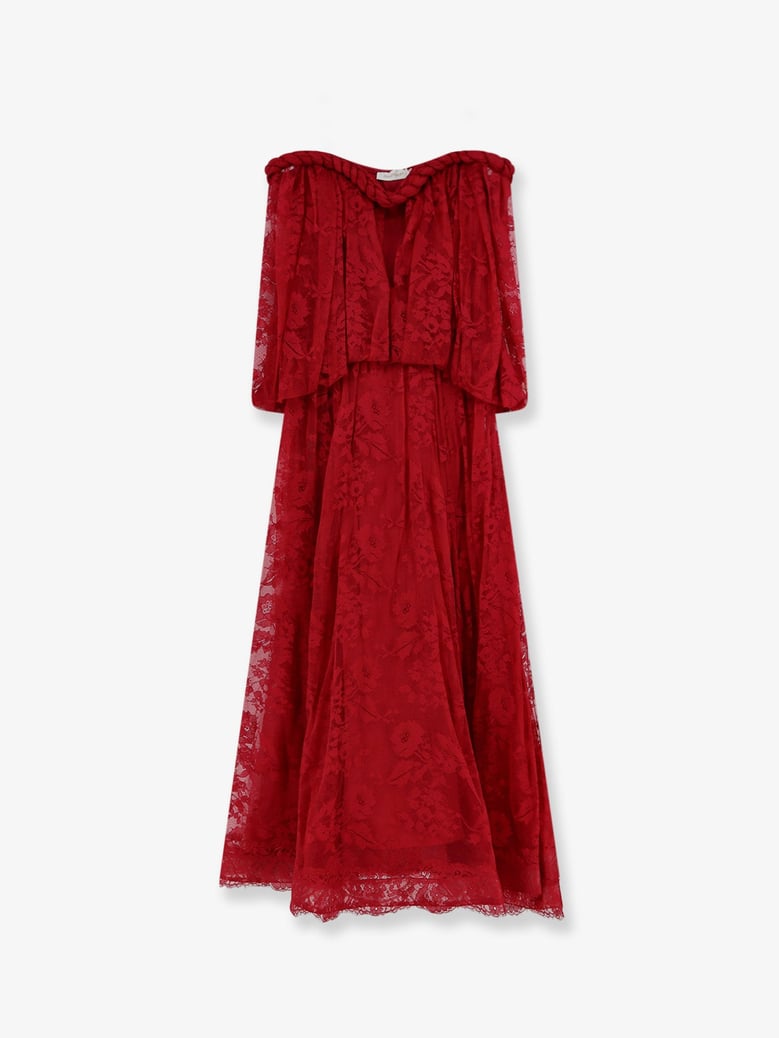 dress luna lace red by Selfnex