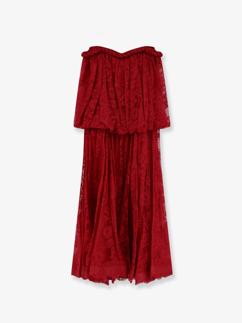 dress luna lace red by Selfnex