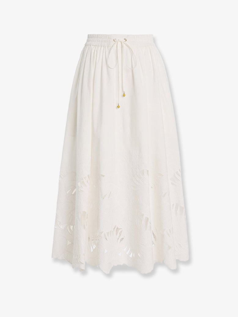 skirt mahon white cotton by Selfnex