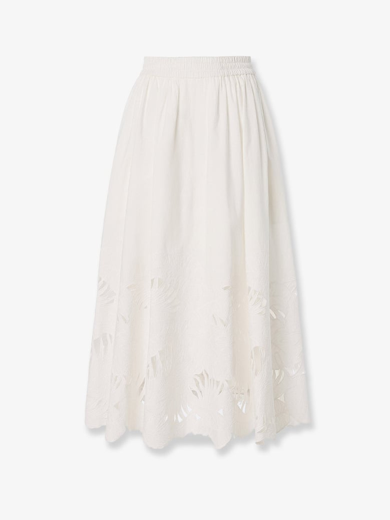 skirt mahon white cotton by Selfnex