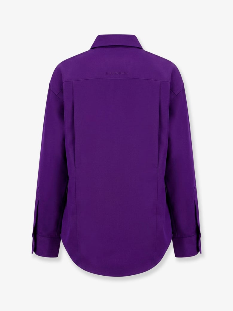 shirt silk shantung purple by Selfnex