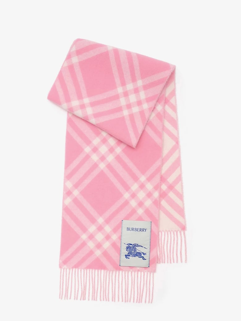 cashmere scarf tri bar pink by Selfnex
