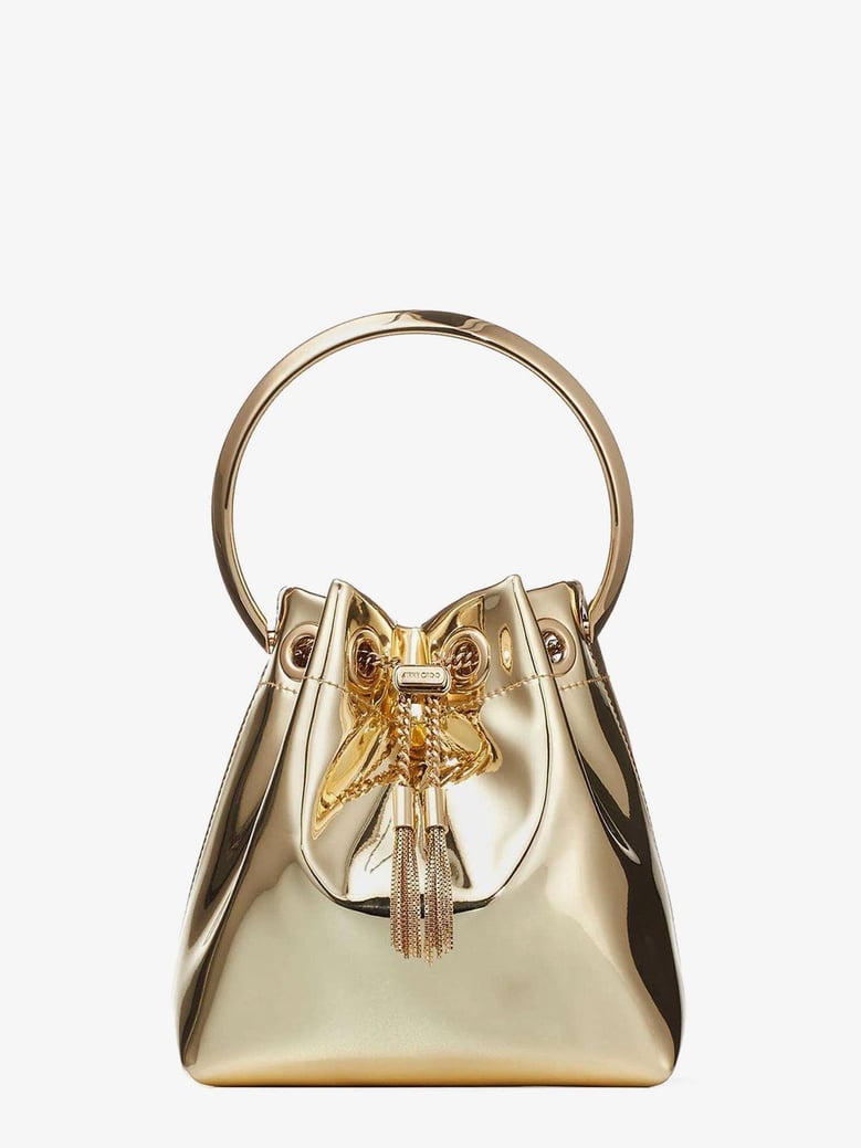 bucket bag bon bon metallic leather gold by Selfnex