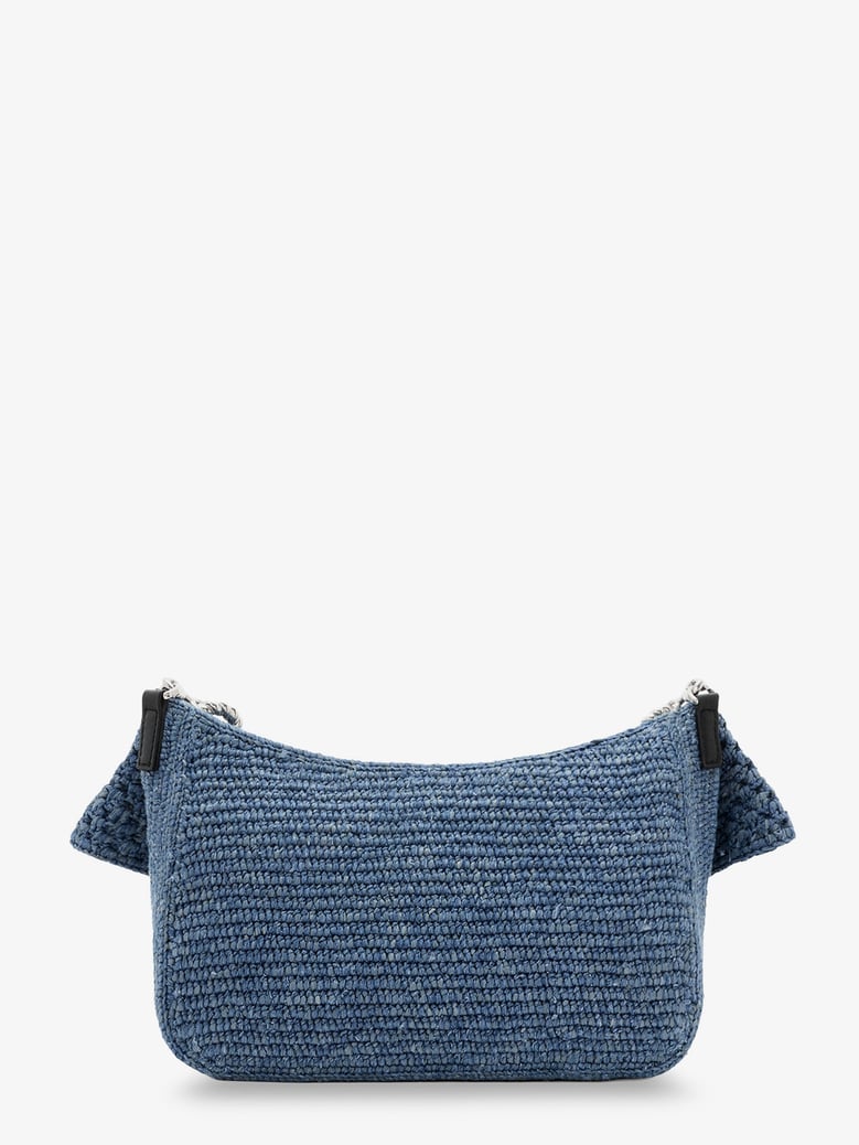 shoulder bag ola paula's ibiza blue raffia by Selfnex