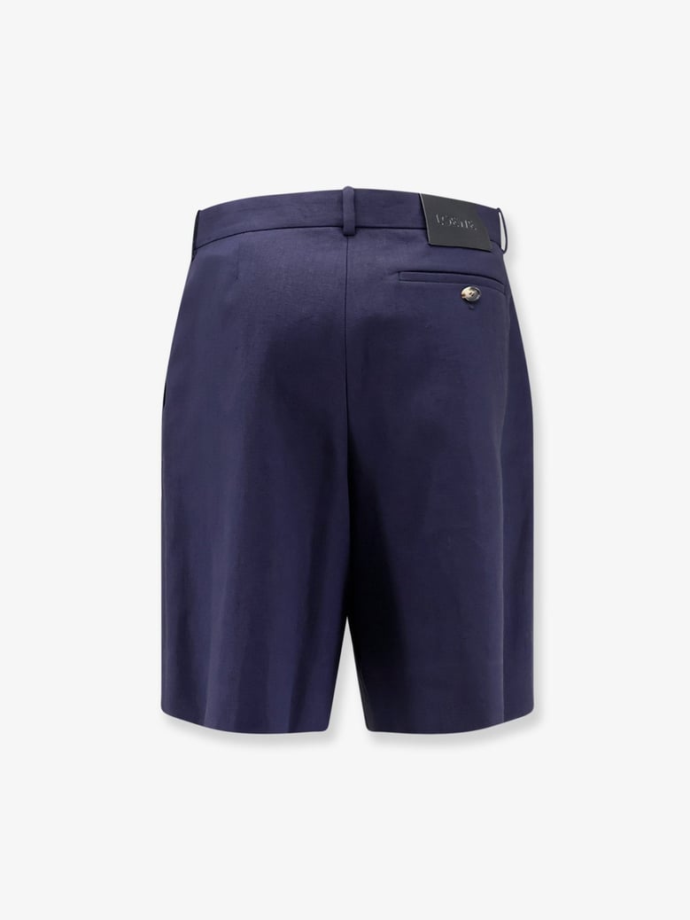 bermuda shorts paula's ibiza blue linen by Selfnex