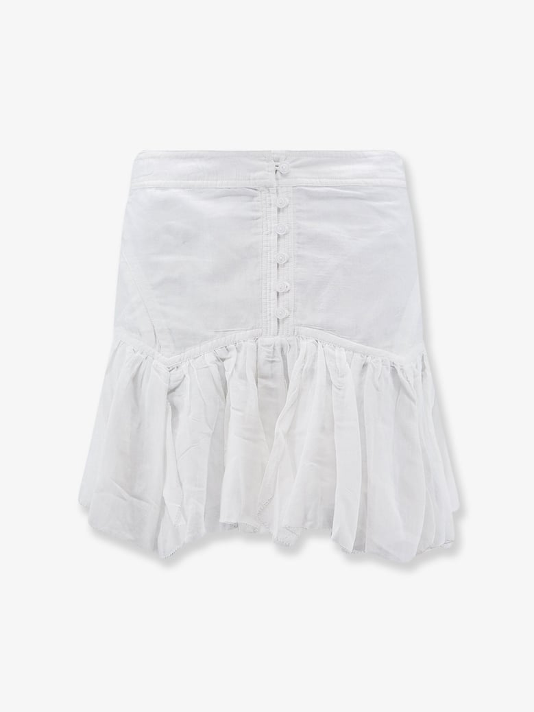 skirt daneen white cotton blend by Selfnex