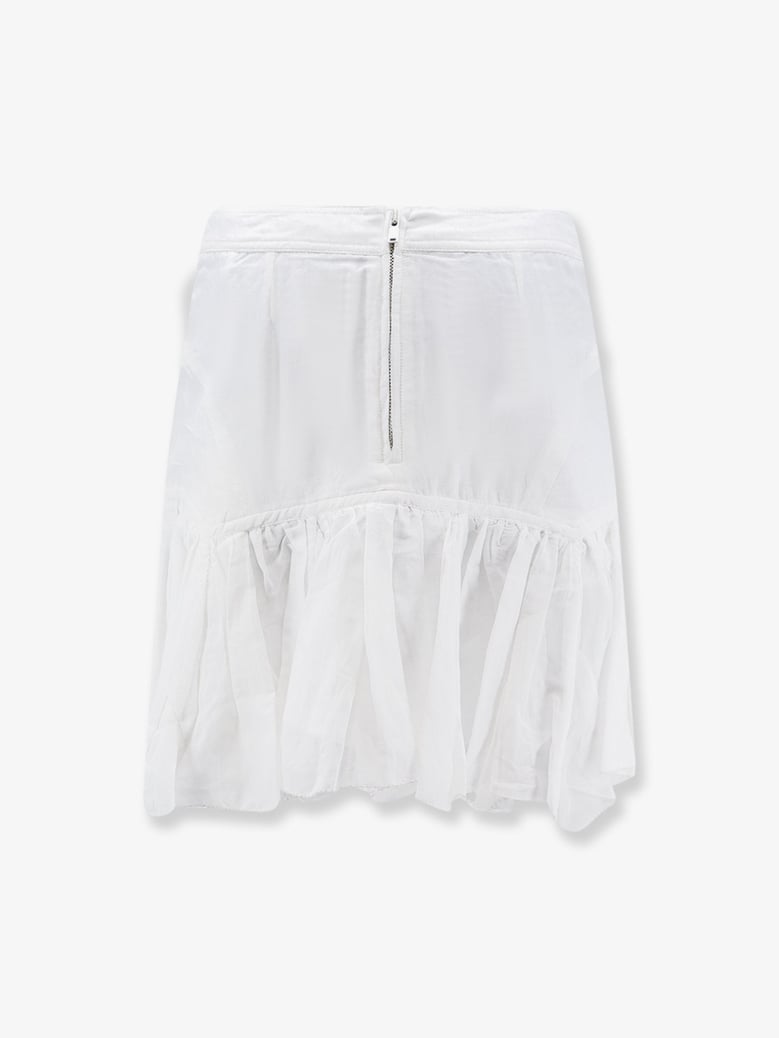 skirt daneen white cotton blend by Selfnex