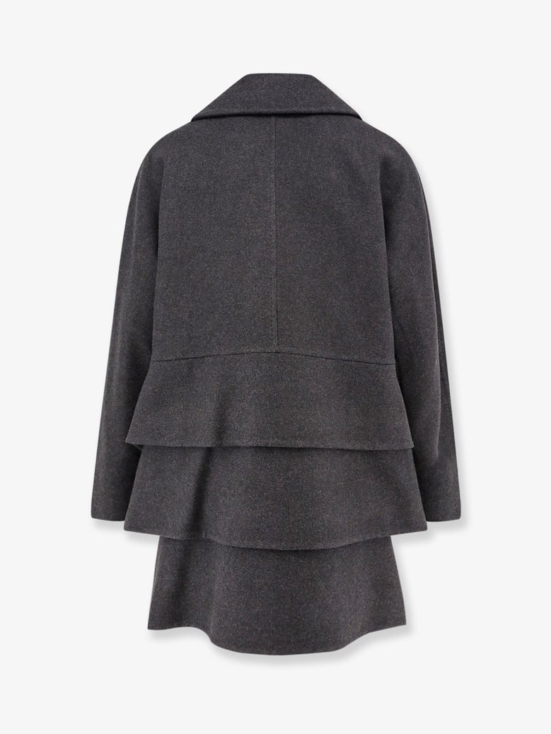 coat asturie oversized grey wool-cashmere by Selfnex
