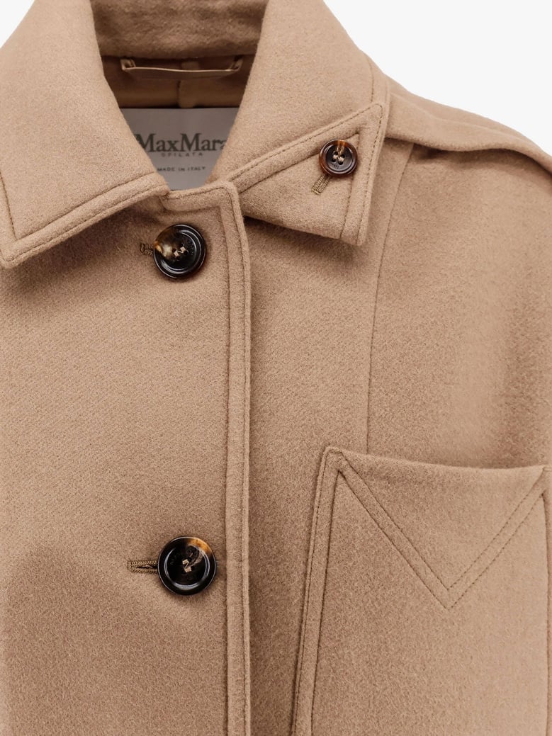 coat aldo 134 wool-cashmere brown by Selfnex