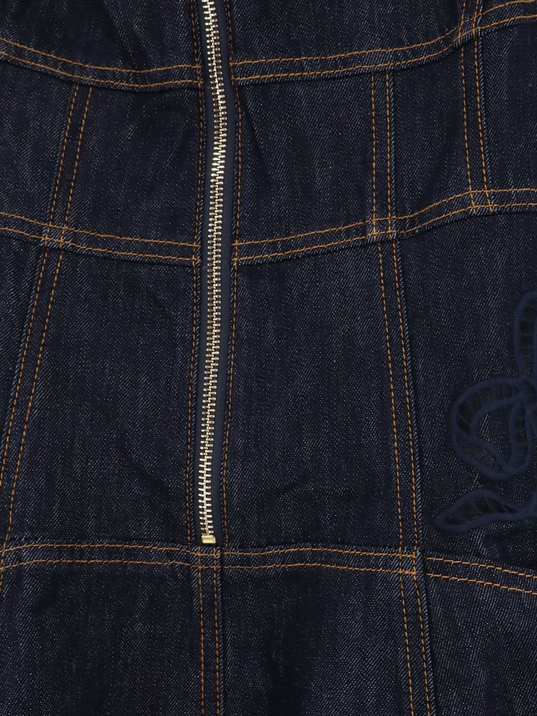 dress midi denim blue by Selfnex