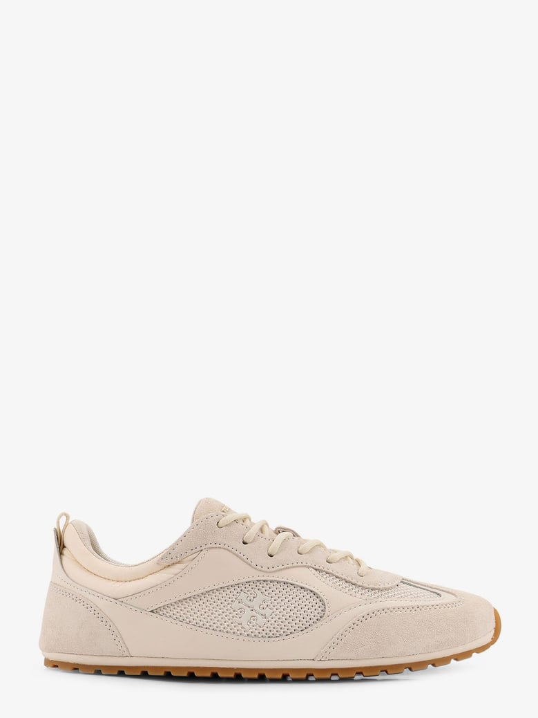 sneakers in beige suede with leather inserts by Selfnex