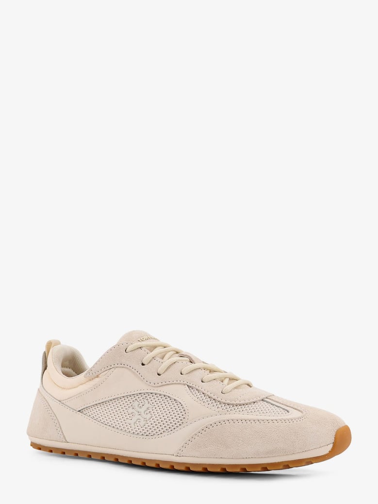 sneakers in beige suede with leather inserts by Selfnex