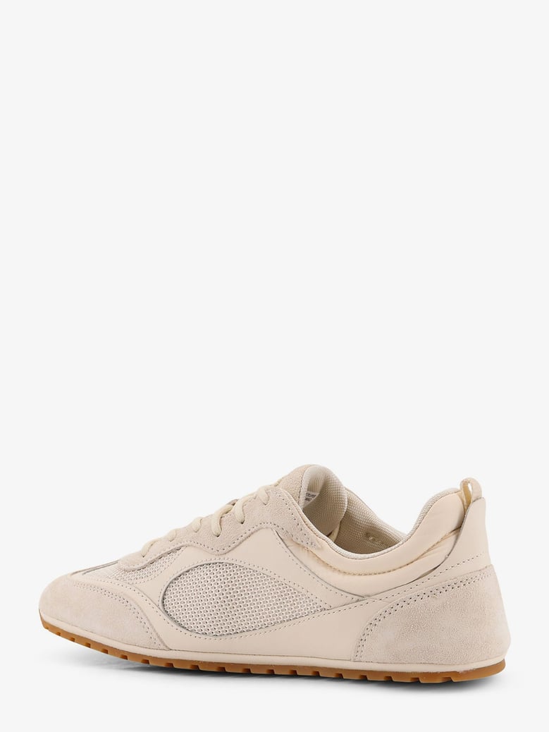 sneakers in beige suede with leather inserts by Selfnex