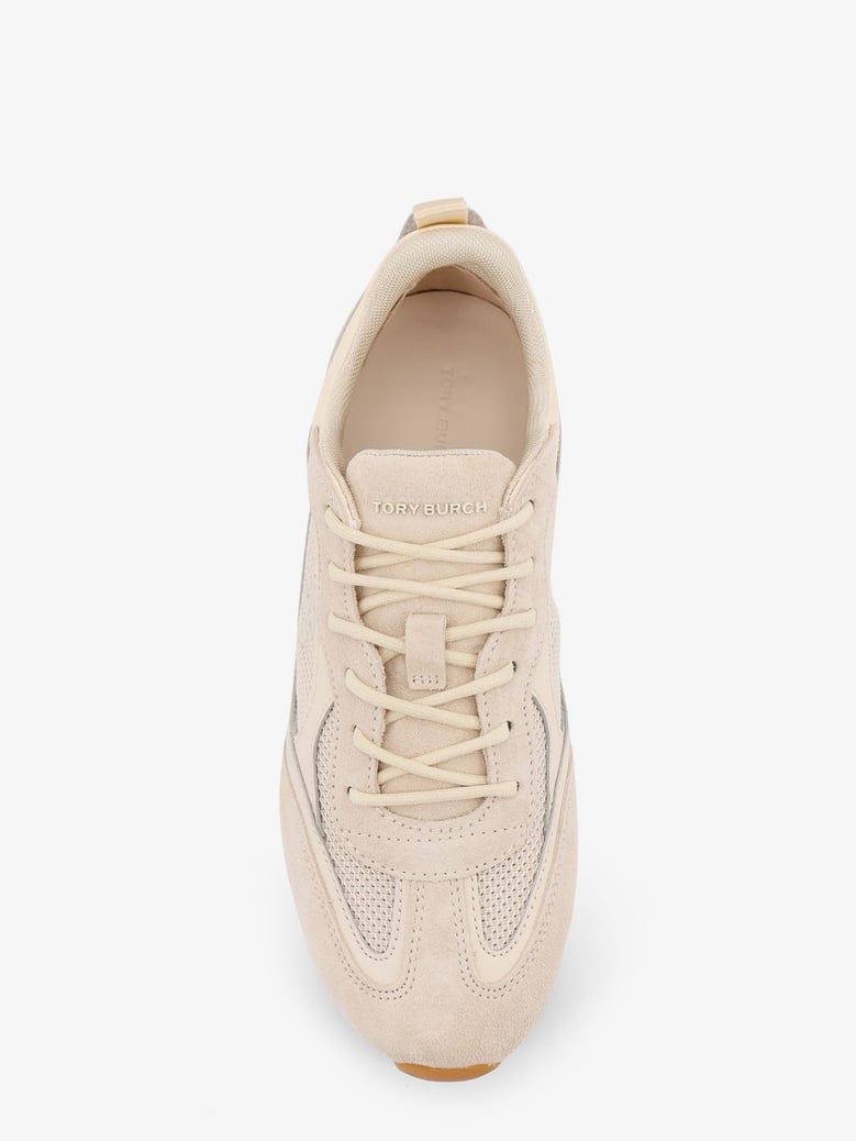 sneakers in beige suede with leather inserts by Selfnex