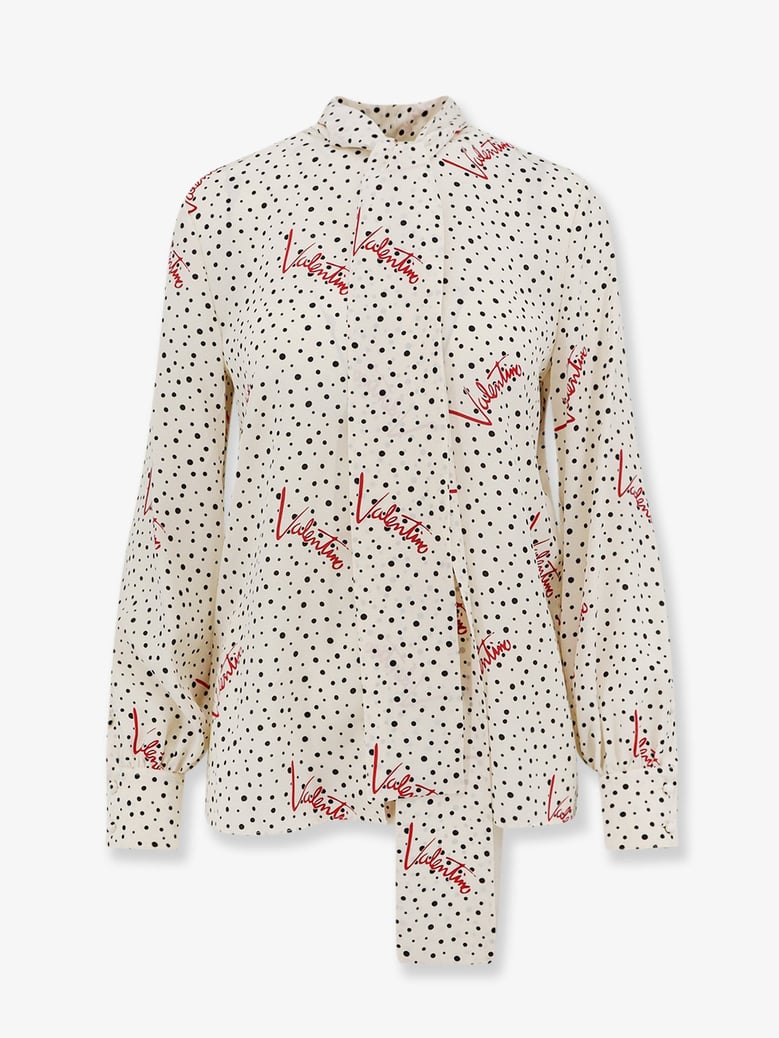 silk shirt bollicine plusdepois white by Selfnex