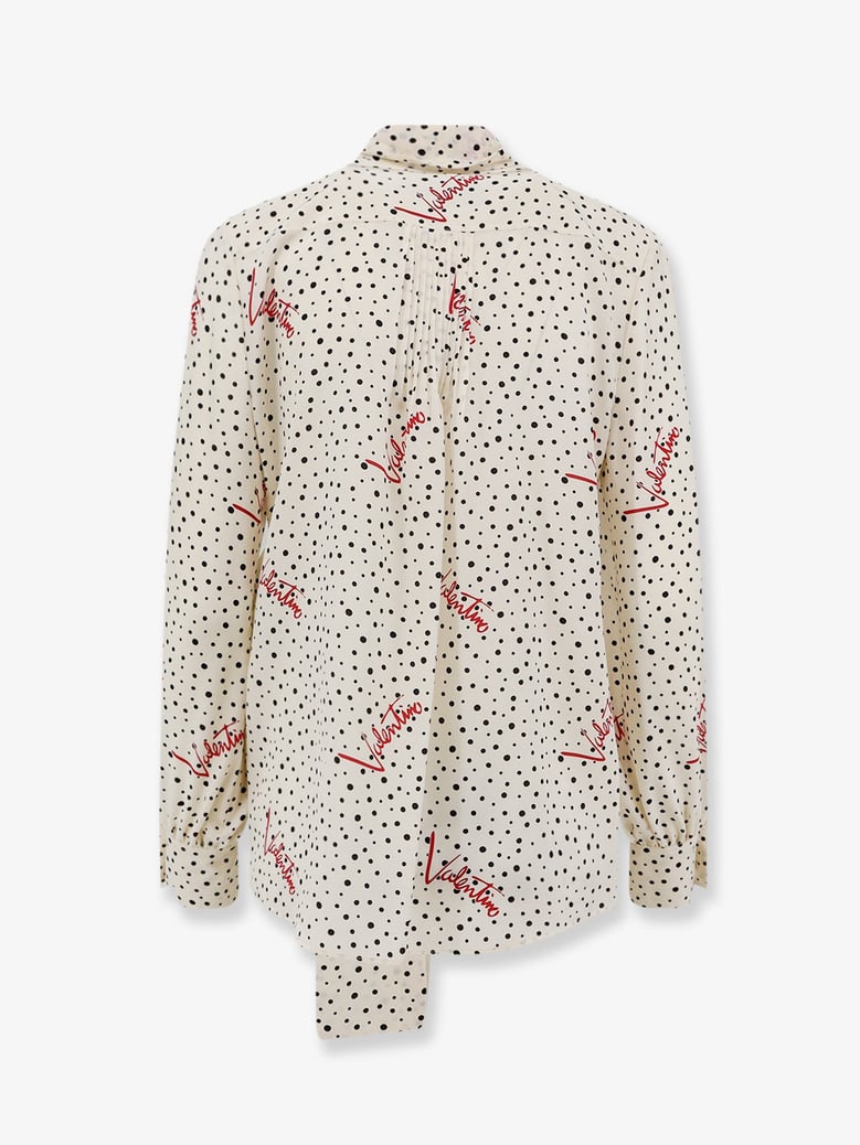 silk shirt bollicine plusdepois white by Selfnex