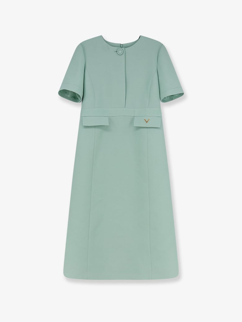 dress crepe couture green by Selfnex