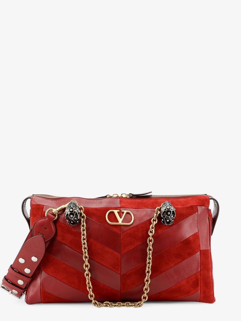 crossbody bag panthea red suede/leather by Selfnex