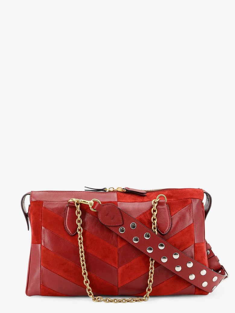 crossbody bag panthea red suede/leather by Selfnex