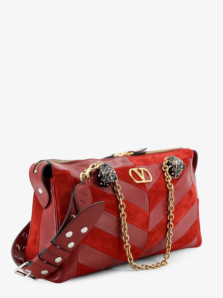 crossbody bag panthea red suede/leather by Selfnex