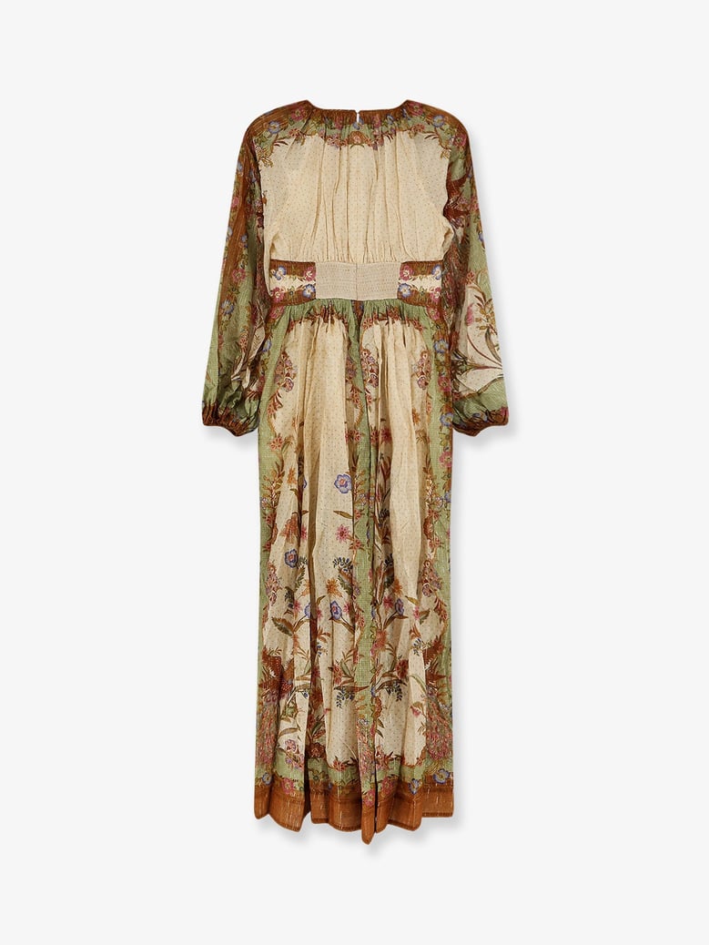dress indra cotton and silk beige by Selfnex
