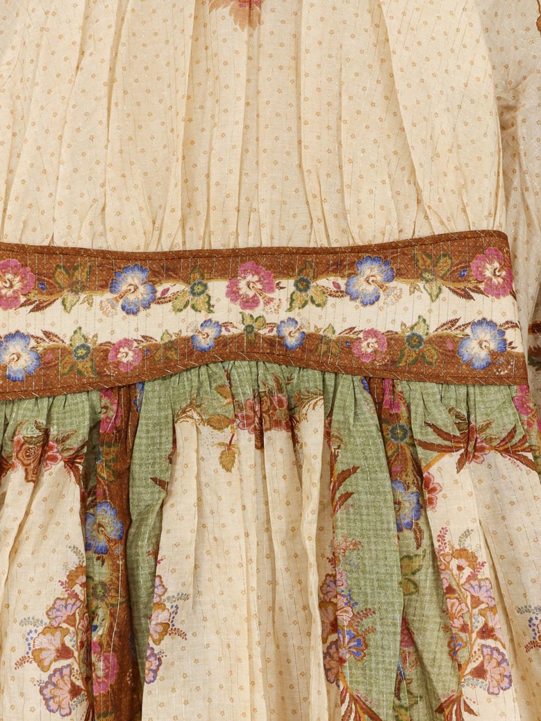 dress indra cotton and silk beige by Selfnex