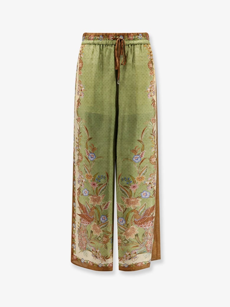trousers indra silk green by Selfnex