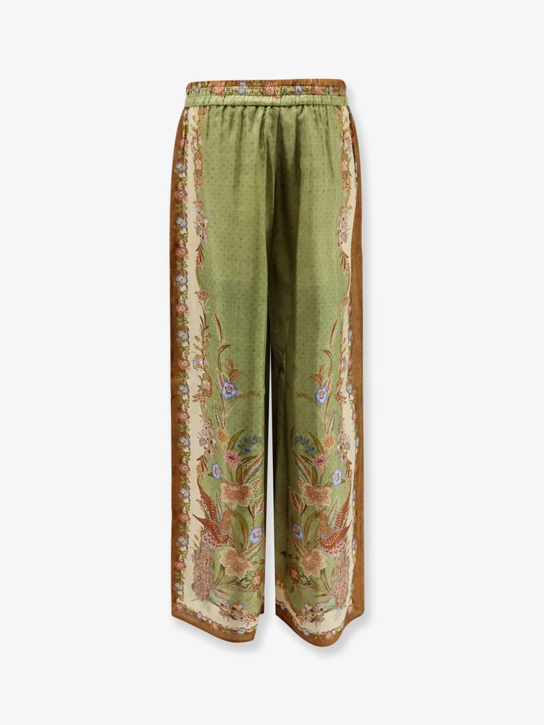 trousers indra silk green by Selfnex