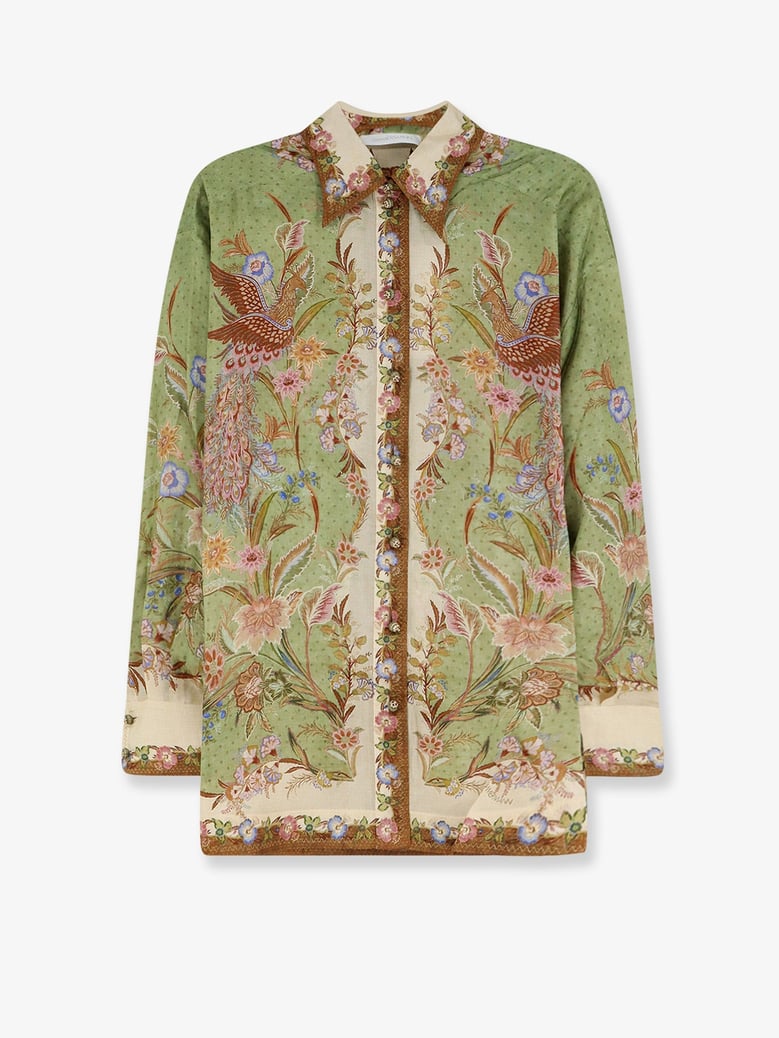 silk shirt indra green by Selfnex