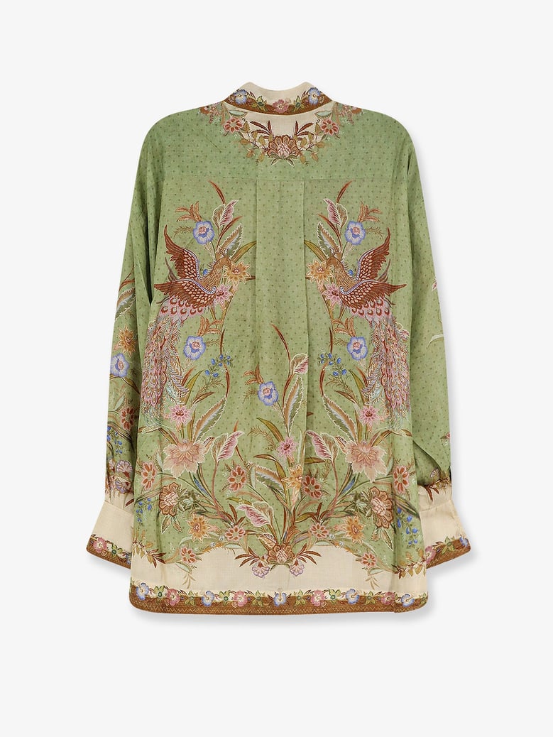 silk shirt indra green by Selfnex