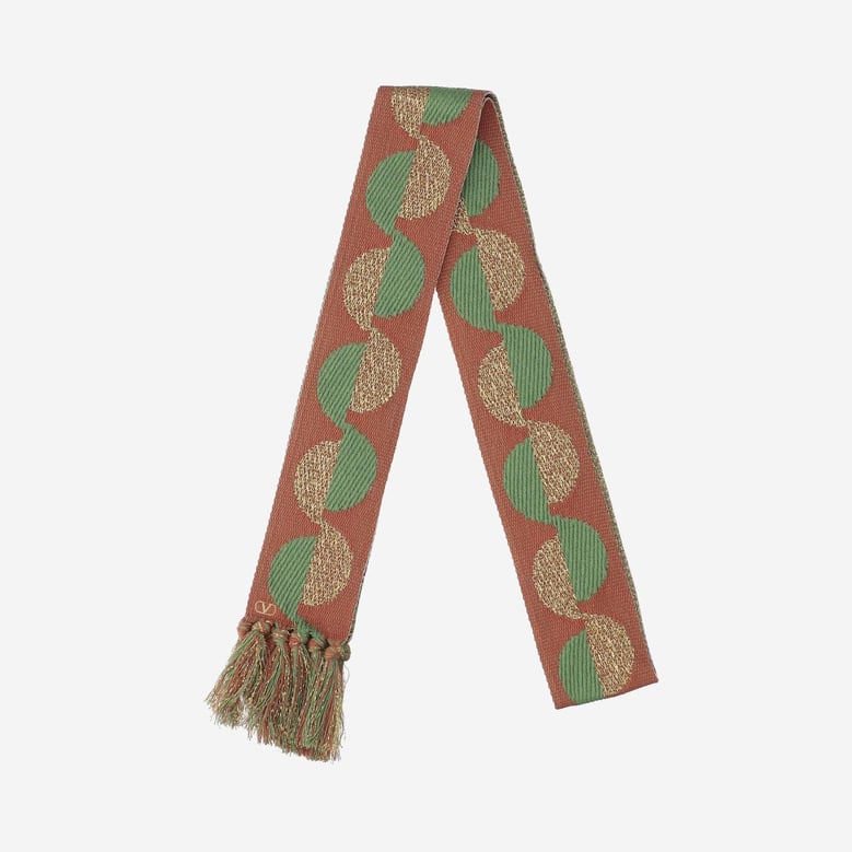 antibes cotton and lurex scarf by Selfnex